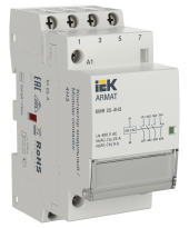ARMAT Контактор модульный KMR 25А 230В AC 4НЗ IEK, AR-KMR10-025-04-230 ARMAT Контактор модульный KMR 25А 230В AC 4НЗ IEK, AR-KMR10-025-04-230