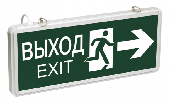 IEK LIGHTING Светильник аварийный ССА1003 на светодиодах 3Вт 1,5ч двусторонний ВЫХОД-EXIT стрелка/фигура IEK, LSSA0-1003-003-K03