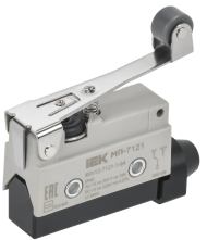 Микропереключатель концевой МП-7121 рычаг с роликом IP40 IEK, KKV12-7121-1-64