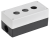 IEK Корпус КП103-Р для кнопок 3 места белый IEK, BKP10-3-K01-R
