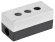 IEK Корпус КП103-Р для кнопок 3 места белый IEK, BKP10-3-K01-R