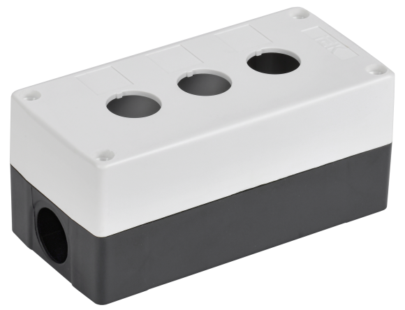IEK Корпус КП103-Р для кнопок 3 места белый IEK, BKP10-3-K01-R IEK Корпус КП103-Р для кнопок 3 места белый IEK, BKP10-3-K01-R