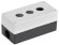IEK Корпус КП103-Р для кнопок 3 места белый IEK, BKP10-3-K01-R
