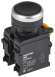IEK Кнопка d=22мм 1NO+1NC чёрная MASTER IEK, MI-BT60-11-3-22-K02