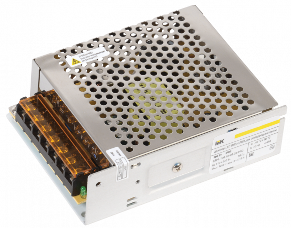 IEK Драйвер LED ИПСН-PRO 100Вт 12 В блок - клеммы IP20 IEK, LSP1-100-12-20-33-PRO