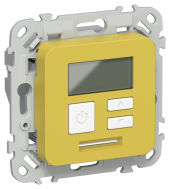 FLITE Термостат электронный с дисплеем 16А Т-ФлЖК желтый карри IEK, FI-RT11-K44