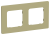 IEK FLITE Рамка 2-местная РУ-2-К-ФлО оливковый IEK, FI-M22-32-20-K26
