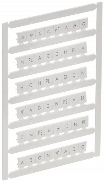 IEK ARMAFIX Маркер для CTS 6мм2/CP 10мм2 "A; B; C; N; PE" IEK, AF-CT10D-M-006-21