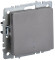 IEK BRITE Выключатель 1-клавишный с индикацией 10А ВС10-1-1-БрС сталь IEK, BR-V10-1-10-K46