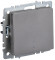 IEK BRITE Выключатель 1-клавишный с индикацией 10А ВС10-1-1-БрС сталь IEK, BR-V10-1-10-K46