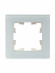 IEK BRITE Рамка 1 -местная РУ-1-2-БрБ стекло белый , BR-M12-G-K01