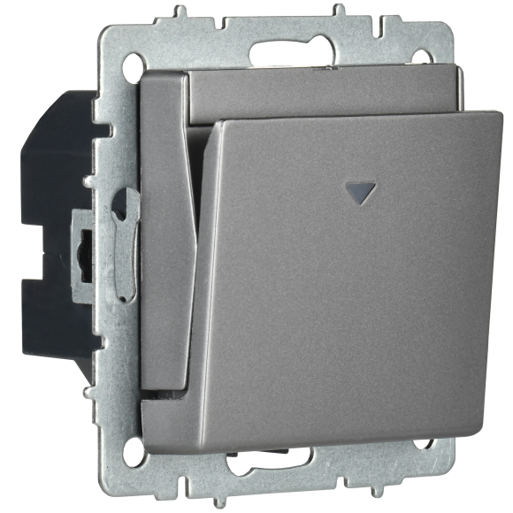 IEK BRITE Выключатель карточный 30А ВС10-1-8-БрС сталь , BR-V11-0-10-K46