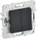 IEK SKANDY Выключатель 2-клавишный проходной 10А SK-V05G графит , SK-V22-0-10-K53