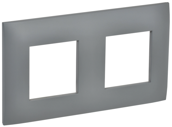 IEK SKANDY Рамка 2-местная SK-F02Gr серый , SK-M22-K03