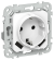 IEK FLITE Розетка 1-местная с заземлением с защитными шторками 16А с USB A+A 3,1А безвинтовое крепление РСЮша11-1-ФлБ белый IEK, FI-R14-16-1-U21-D31-K01