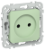 IEK FLITE Розетка без заземления без защитных шторок 10А РС01-0-ФлФ фисташковый IEK, FI-R10-10-K93