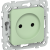 FLITE Розетка без заземления без защитных шторок 10А РС01-0-ФлФ фисташковый IEK, FI-R10-10-K93