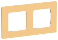 FLITE Рамка 2-местная РУ-2-К-ФлЗ золотарник IEK, FI-M22-32-20-K90