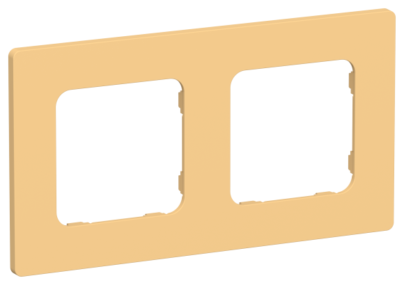 IEK FLITE Рамка 2-местная РУ-2-К-ФлЗ золотарник IEK, FI-M22-32-20-K90