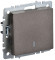 IEK BRITE Выключатель 1-клавишный с индикацией 10А ВС10-1-1-БрТБ темная бронза IEK, BR-V10-1-10-K45