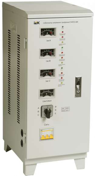 IEK Стабилизатор напряжения СНИ3-6 кВА трехфазный IEK, IVS10-3-06000