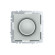 IEK BRITE Светорегулятор поворотно-нажимной 600Вт СС10-1-0-БрА алюминий IEK, BR-D20-0600-K47