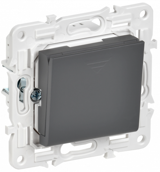 IEK SKANDY Выключатель карточный 30А SK-V15G графит , SK-V11-0-10-K53