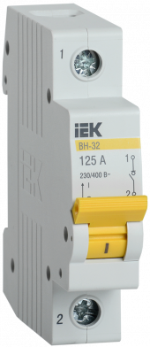 KARAT Выключатель нагрузки (мини-рубильник) ВН-32 1P 125А IEK, MNV10-1-125