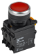 IEK Кнопка с подсветкой и фиксацией d=22мм 1NO+1NC красная MASTER IEK, MI-BT60-11TD-3-11-K04
