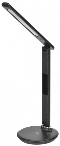 IEK LIGHTING Светильник светодиодный настольный 2011 7Вт на подставке QI-заряд USB-выход кожа черный IEK, LDNL0-2011-1-QI-7-K02