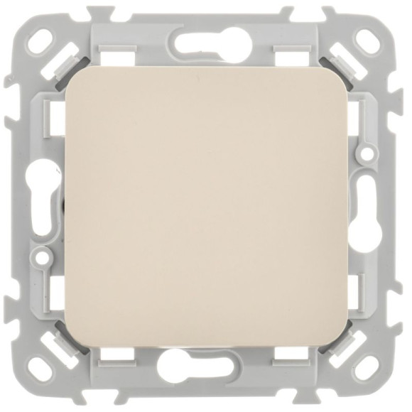 IEK FLITE Выключатель 1-клавишный 10А ВС11-1-0-ФлШ шампань IEK, FI-V10-0-10-1-K37