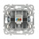 IEK FLITE Розетка компьютерная RJ45 категория 5Е UTP РК5е-1-0-ФлСл сливочный IEK, FI-K12-1-K86