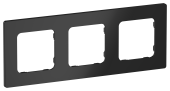 FLITE Рамка 3-местная РУ-3-К-ФлЧ черный IEK, FI-M32-32-20-K02