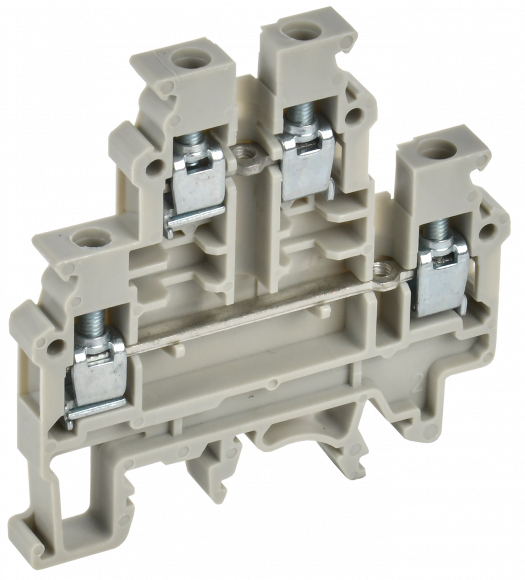 IEK Колодка клеммная CTS-ML двухуровневая 4мм2 серая IEK, YCT13-00-2-K03-004