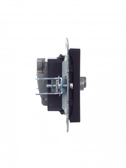 IEK BRITE Розетка двойная TV+SAT РТВ/РСп12-БрЧ черный , BR-AF20-O-K02