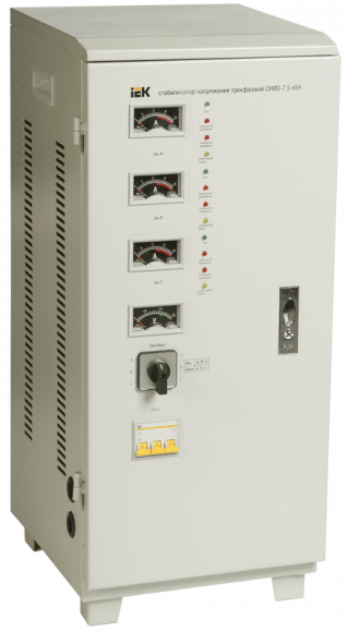 IEK Стабилизатор напряжения СНИ3-7,5 кВА трехфазный IEK, IVS10-3-07500