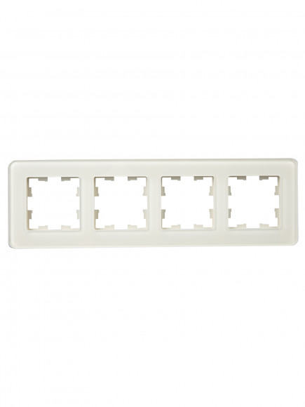 IEK BRITE Рамка 4-местная РУ-4-2-Бр стекло песчаный RE , BR-M42-G-41-K98