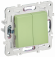 IEK SKANDY Выключатель 2-клавишный проходной 10А SK-V05G мятный , SK-V22-0-10-K06