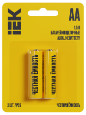 Батарейка щелочная Alkaline LR06/AA (2шт/блистер) IEK, ABT-LR06-OP-L02 Батарейка щелочная Alkaline LR06/AA (2шт/блистер) IEK, ABT-LR06-OP-L02