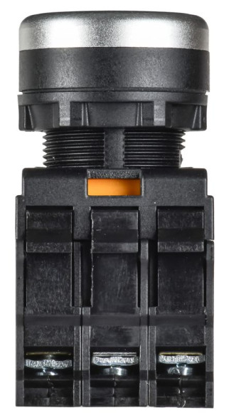 IEK Кнопка с подсветкой d=22мм 1NO+1NC синяя MASTER IEK, MI-BT60-11D-3-12-K07