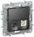 IEK IEKETIKA Розетка двойная RJ11+RJ45 кат.5E UTP 6726521 антрацит IEK
