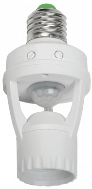Датчик движения ДД 045 белый E27 60Вт 360гр 6м IP20 IEK, LDD10-045-60-001