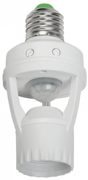 IEK Датчик движения ДД 045 белый E27 60Вт 360гр 6м IP20 IEK, LDD10-045-60-001