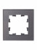 IEK BRITE Рамка 1 -местная РУ-1-2-БрСе стекло серый , BR-M12-G-K03