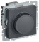 IEK BRITE Светорегулятор поворотно-нажимной 600Вт СС10-1-0-БрГ графит IEK, BR-D20-0600-K53