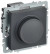 IEK BRITE Светорегулятор поворотно-нажимной 600Вт СС10-1-0-БрГ графит , BR-D20-0600-K53