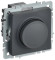 IEK BRITE Светорегулятор поворотно-нажимной 600Вт СС10-1-0-БрГ графит IEK, BR-D20-0600-K53
