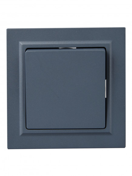 IEK BRITE Выключатель 1-клавишный 10А в сборе ВСР10-1-0-БрМ маренго , BR-V10-0-10-K35-F