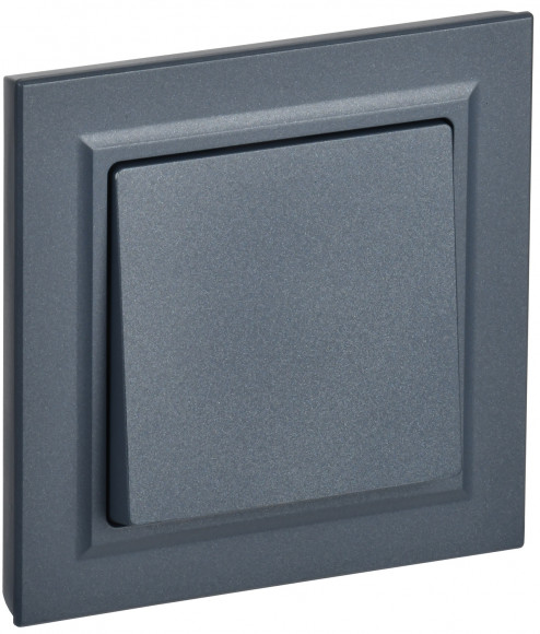 IEK BRITE Выключатель 1-клавишный 10А в сборе ВСР10-1-0-БрМ маренго IEK, BR-V10-0-10-K35-F