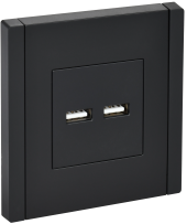 FORTE&PIANO Розетка USB A+A 3,1А FP149 черный , FP-U21-D31-K02 FORTE&PIANO Розетка USB A+A 3,1А FP149 черный , FP-U21-D31-K02